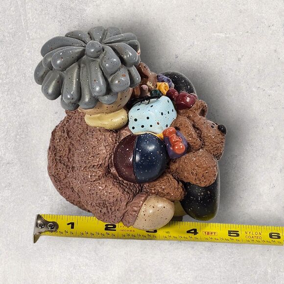 CMI/Henton Decorative Figurine Child with Toys Teddy Bear Retro Vintage Cottage - Picture 9 of 10